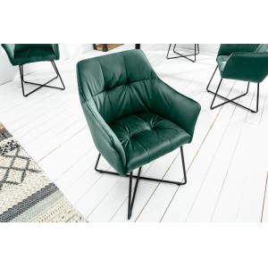 LOFT design szék - zöld INVICTA