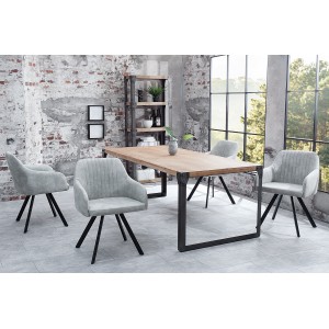 LUCCA design szék - világosszürke INVICTA