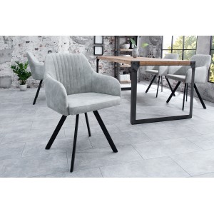 LUCCA design szék - világosszürke INVICTA