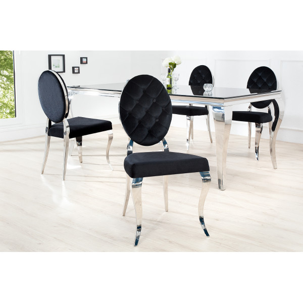 MODERN BAROCK  design szék - fekete