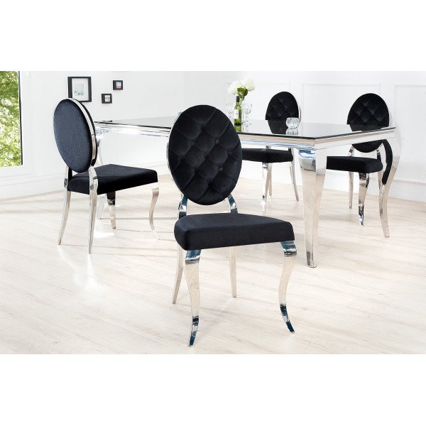 MODERN BAROCK  design szék - fekete