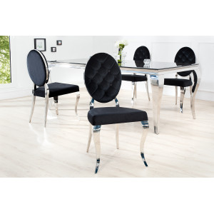 MODERN BAROCK  design szék - fekete INVICTA