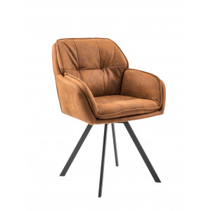 LOUNGER design szék - barna INVICTA
