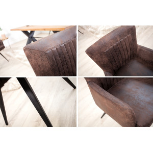 ROADSTER design szék - antik barna
