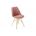 SCANDINAVIA design bársony szék - mályva