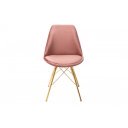 SCANDINAVIA design bársony szék - mályva