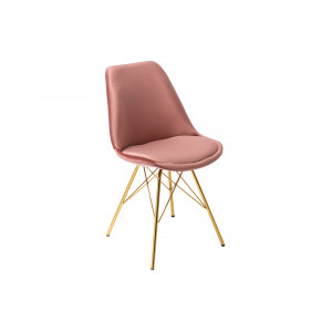 SCANDINAVIA design bársony szék - mályva