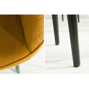 TURIN design szék - okker