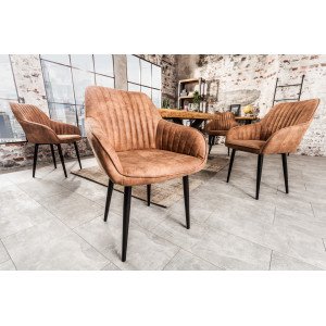 TURIN design szék - barna INVICTA