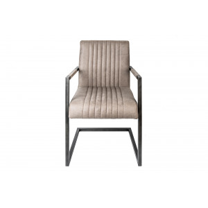 BIG ASTON modern karfás szék - taupe