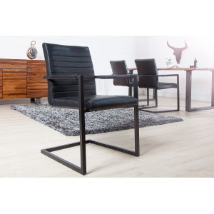 LOFT design szék - fekete INVICTA