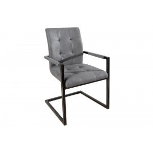 OXFORD design karfás szék - szürke INVICTA