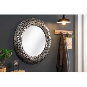 PEBBLE modern tükör - ezüst - 82cm INVICTA