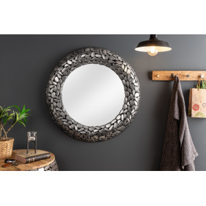 PEBBLE modern tükör - ezüst - 82cm INVICTA