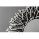 RIVERSIDE design teakfa tükör- 80cm - szürke
