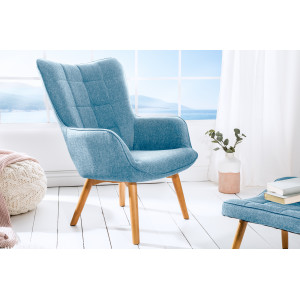 SCANDINAVIA fotel - világoskék INVICTA