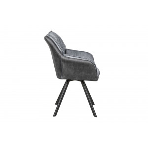 LOUNGER design szék - szürke/antracit