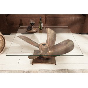 OCEAN design dohányzóasztal - réz INVICTA