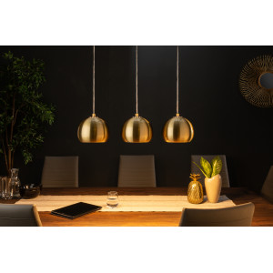 ORBIS modern 3 ágú függőlámpa 65 cm – arany