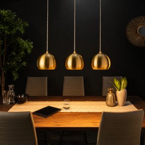 ORBIS modern 3 ágú függőlámpa 65 cm – arany INVICTA