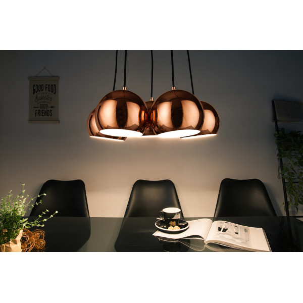 PERLOTTA modern függőlámpa - rosegold