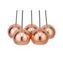 PERLOTTA modern függőlámpa - rosegold