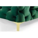 MODERN BAROCK design bársony kanapé - 240cm - zöld