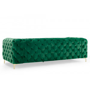 MODERN BAROCK design bársony kanapé - 240cm - zöld
