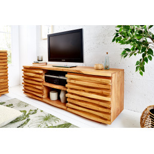 RELIEF tömör akác TV-szekrény - 150cm INVICTA