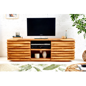 RELIEF tömör akác TV-szekrény - 150cm INVICTA