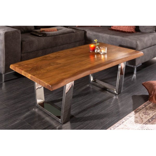 MAMMUT tömör akác dohányzóasztal - 110cm