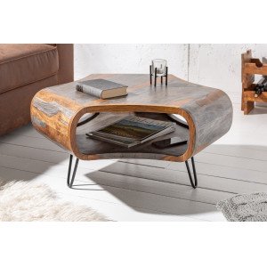 ORGANIC LIVING rózsafa dohányzóasztal - 70cm INVICTA