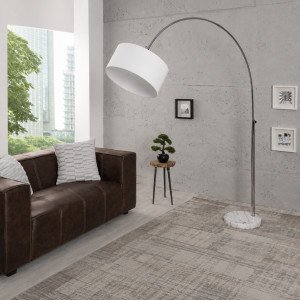 SWEEP modern íves állólámpa 200 cm – fehér INVICTA