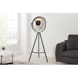 BIG STUDIO design állólámpa - fekete/ezüst INVICTA