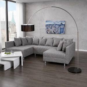 REACH modern íves állólámpa 225 cm – fekete INVICTA