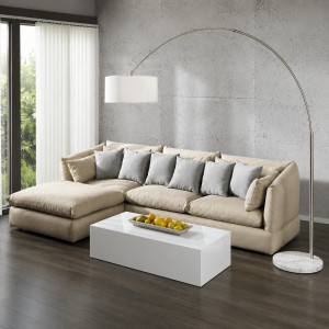 REACH modern íves állólámpa 225 cm – fehér INVICTA
