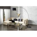 SPAN modern íves állólámpa 215 cm – fekete / arany
