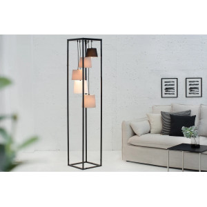 CASCADE modern állólámpa 180 cm – fekete / szürke