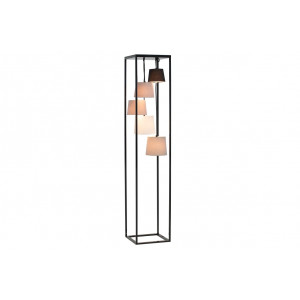 CASCADE modern állólámpa 180 cm – fekete / szürke