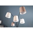CASCADE modern ötágú állólámpa 200 cm – bézs / barna