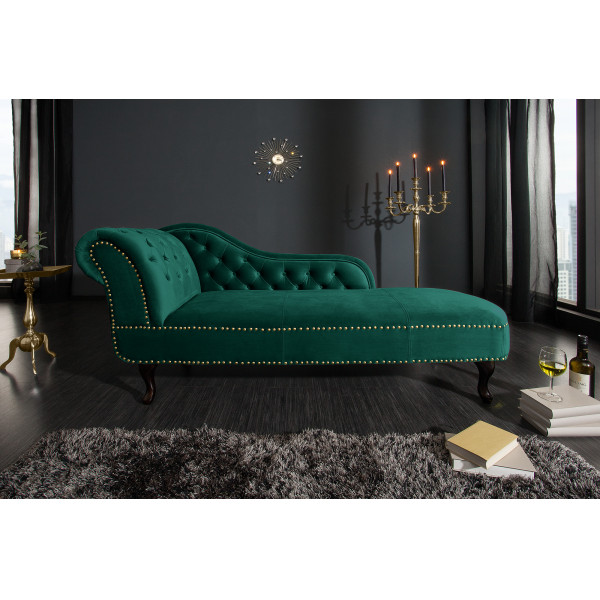 CHESTERFIELD design bársony szófa - smaragd CHESTERFIELD design bársony szófa - smaragd