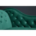 CHESTERFIELD design bársony szófa - smaragd