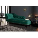 CHESTERFIELD design bársony szófa - smaragd