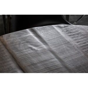 CRAFTER mangófa kerek étkezőasztal - 120cm - szürke