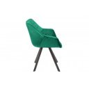 DUTCH COMFORT design bársony szék - smaragd