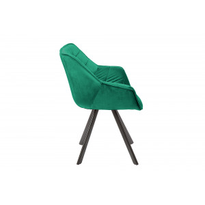 DUTCH COMFORT design bársony szék - smaragd INVICTA