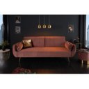 DIVANI - II design bársony kanapé - 215cm - mályva