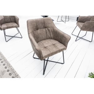 LOFT design szék - taupe INVICTA