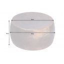 OPTIK II modern fém dohányzóasztal - antik réz