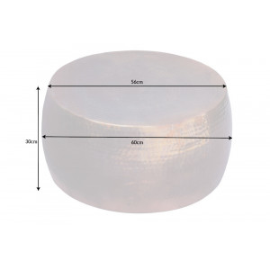 OPTIK II modern fém dohányzóasztal - antik réz